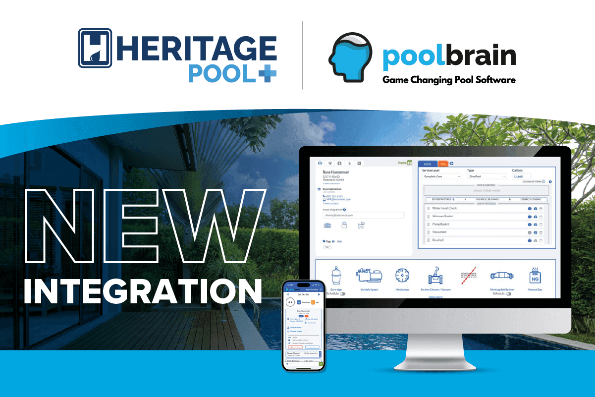 Heritage Pool Supply Group Announces New Integration with Pool Brain